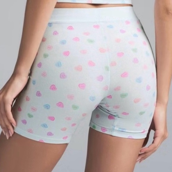 SKIMS Other - ⋆｡‧˚ʚ🍭ɞ˚‧｡⋆ SKIMS Soft lounge Rib Boxer |  ☁ Candy Hearts Print | XL| NWT